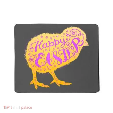 Funny Cute Happy Easter Chick Mousepad