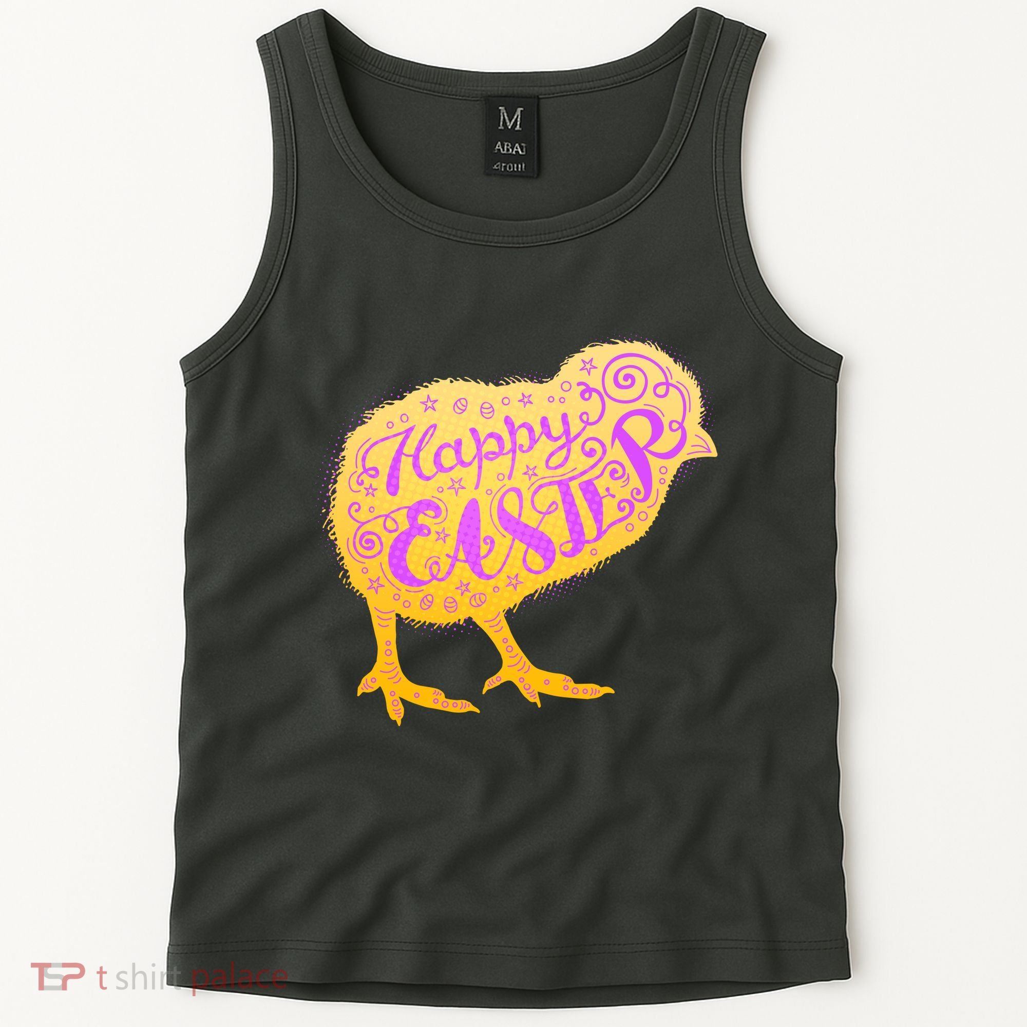 Funny Cute Happy Easter Chick Tank Top