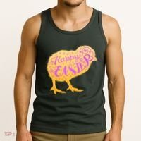 Funny Cute Happy Easter Chick Tank Top thumb 3