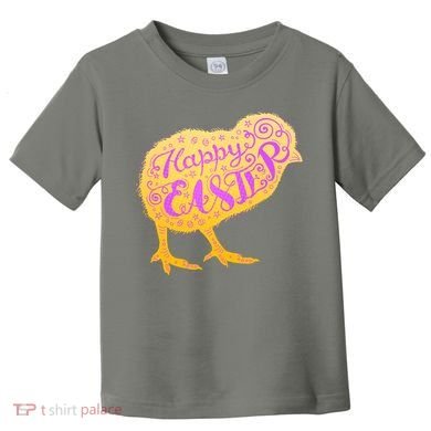 Funny Cute Happy Easter Chick Toddler T-Shirt