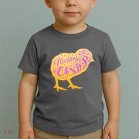 Funny Cute Happy Easter Chick Toddler T-Shirt thumb 2