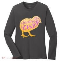 Funny Cute Happy Easter Chick Women's Long Sleeve Shirt thumb 0