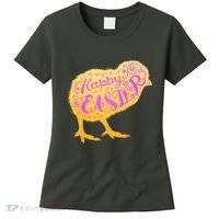 Funny Cute Happy Easter Chick Women's T-Shirt thumb 0