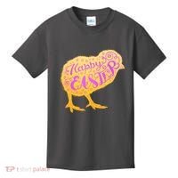 Funny Cute Happy Easter Chick Kids T-Shirt thumb 0