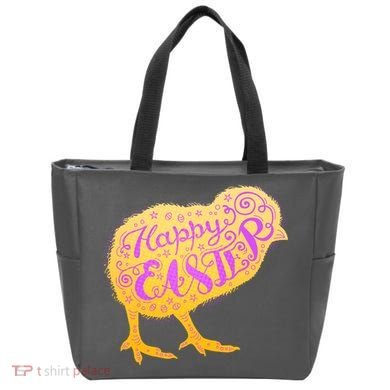 Funny Cute Happy Easter Chick Bag