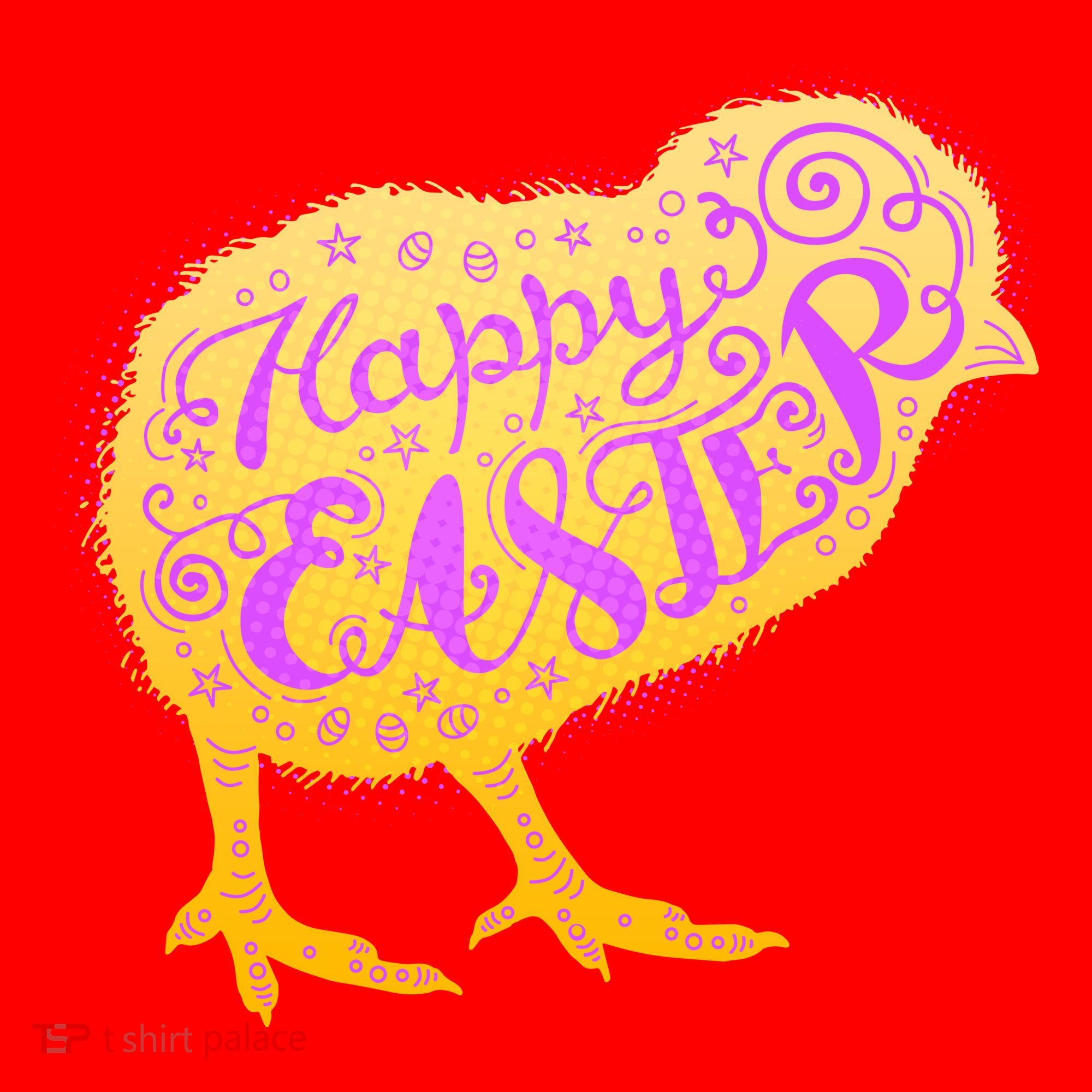 Funny Cute Happy Easter Chick Santa Hat
