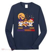 Funny Cute Happy HallowThanksMas Shiba Inu Dogs Long Sleeve Shirt thumb 0