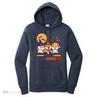 Funny Cute Happy HallowThanksMas Shiba Inu Dogs Women's Hoodie thumb 0