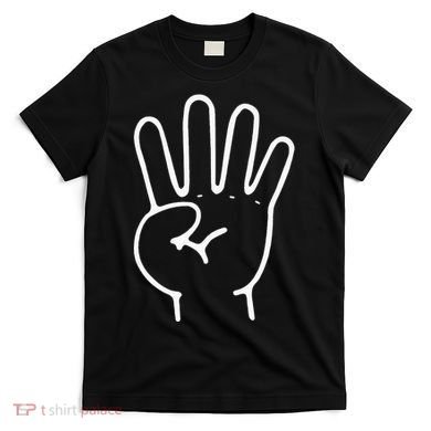 Finger Count Hand 4 Years Old 4th Birthday For T-Shirt