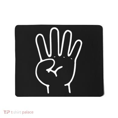 Finger Count Hand 4 Years Old 4th Birthday For Mousepad