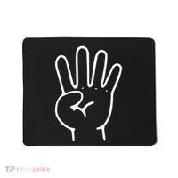 Finger Count Hand 4 Years Old 4th Birthday For Mousepad thumb 0