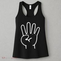 Finger Count Hand 4 Years Old 4th Birthday For Women's Tank Top thumb 3