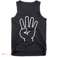 Finger Count Hand 4 Years Old 4th Birthday For Tank Top thumb 0