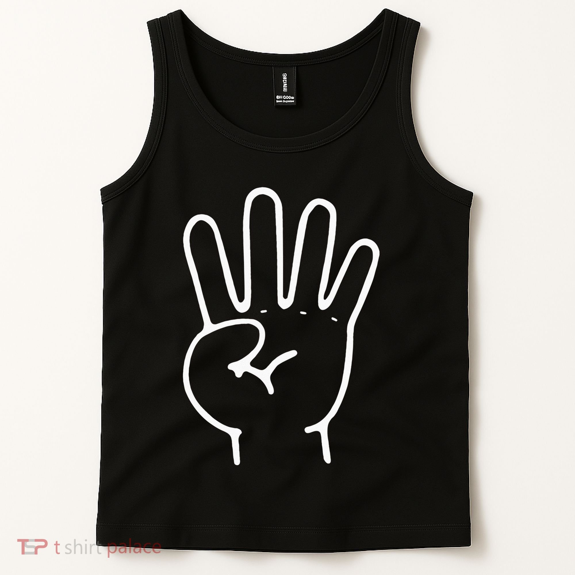 Finger Count Hand 4 Years Old 4th Birthday For Tank Top