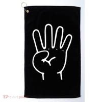 Finger Count Hand 4 Years Old 4th Birthday For Golf Towel thumb 0