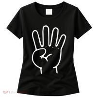 Finger Count Hand 4 Years Old 4th Birthday For Women's T-Shirt thumb 0