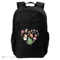 Festive Christmas Heart Holiday Backpack thumb 0