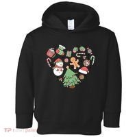 Festive Christmas Heart Holiday Toddler Hoodie thumb 0