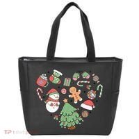 Festive Christmas Heart Holiday Tote Bag thumb 0