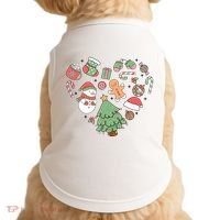 Festive Christmas Heart Holiday Doggie Tank thumb 0