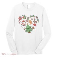 Festive Christmas Heart Holiday Long Sleeve Shirt thumb 0