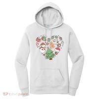 Festive Christmas Heart Holiday Women's Hoodie thumb 0