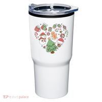Festive Christmas Heart Holiday Tumbler thumb 0