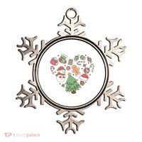 Festive Christmas Heart Holiday Ornament thumb 0