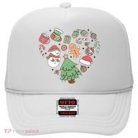 Festive Christmas Heart Holiday Hat thumb 0