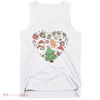 Festive Christmas Heart Holiday Tank Top thumb 0