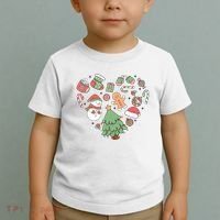 Festive Christmas Heart Holiday Toddler T-Shirt thumb 2
