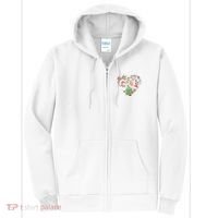 Festive Christmas Heart Holiday Full Zip Hoodie thumb 0