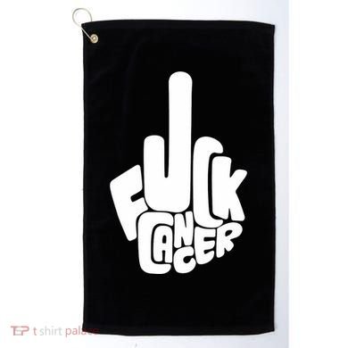 Fuck Cancer Handsign Golf Towel