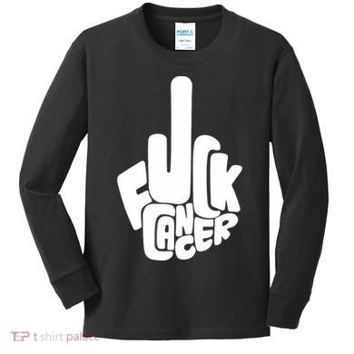 Fuck Cancer Handsign Kids Long Sleeve Shirt
