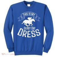 Funny Classic Horse Kentucky This Is My Derby Day Dress Gift Sweatshirt thumb 0