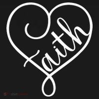 Faith Cursive Heart Christians Jesus Loves Women's Hoodie thumb 2