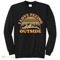 funny Camping Hiking I Love Peeing Outside Sweatshirt thumb 0