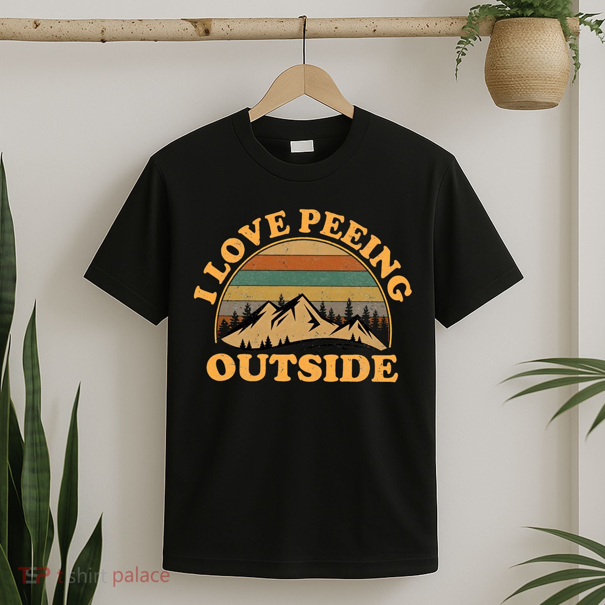 funny Camping Hiking I Love Peeing Outside T-Shirt
