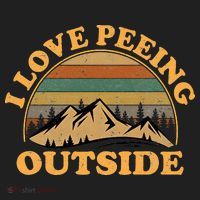 funny Camping Hiking I Love Peeing Outside Beanie thumb 2