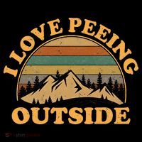 funny Camping Hiking I Love Peeing Outside Mousepad thumb 1