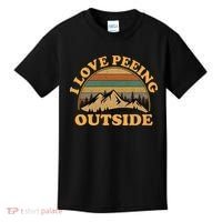 funny Camping Hiking I Love Peeing Outside Kids T-Shirt thumb 0