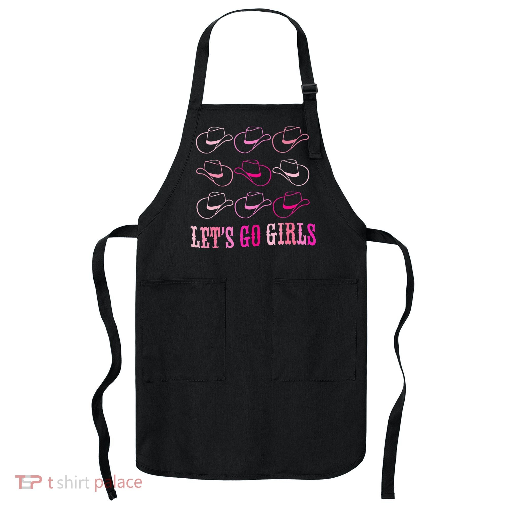 funny Cow Hat Let's Go Western Cowgirls Apron