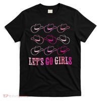 funny Cow Hat Let's Go Western Cowgirls T-Shirt thumb 0