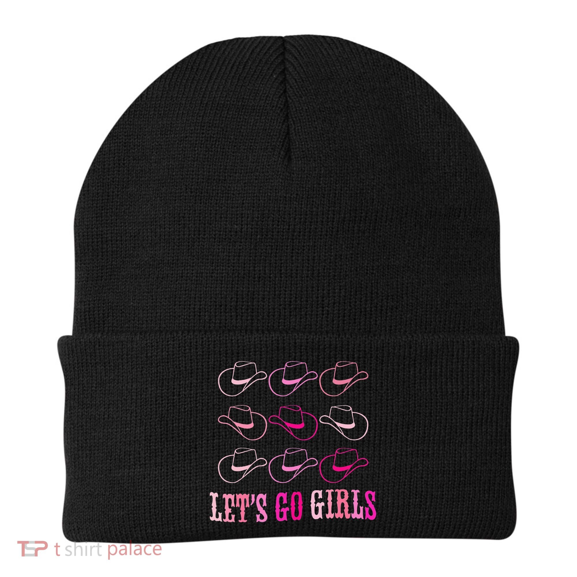 funny Cow Hat Let's Go Western Cowgirls Beanie