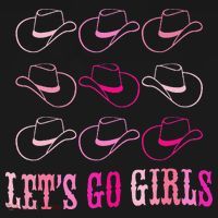funny Cow Hat Let's Go Western Cowgirls Women's Hoodie thumb 2