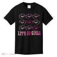funny Cow Hat Let's Go Western Cowgirls Kids T-Shirt thumb 0
