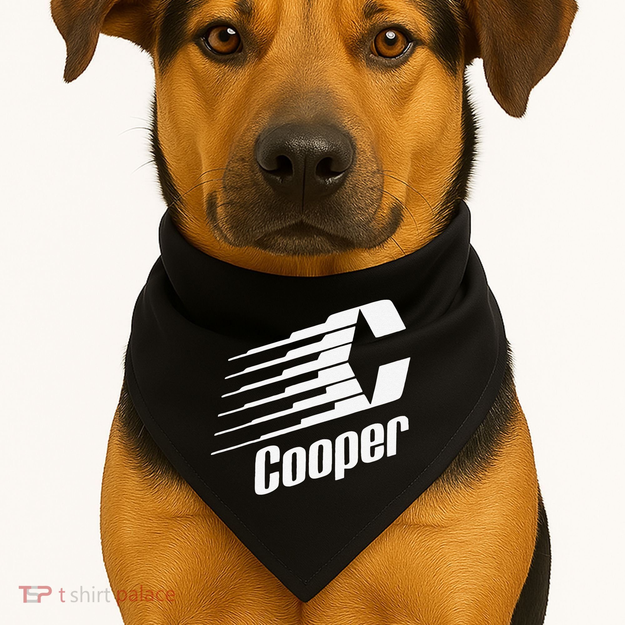 Funny Coopers Hockey Retro Player Sports Lovers USA-Made Doggie Bandana