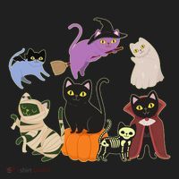 Funny Cute Halloween Costume Cats Kitties Women's Sweatshirt thumb 2