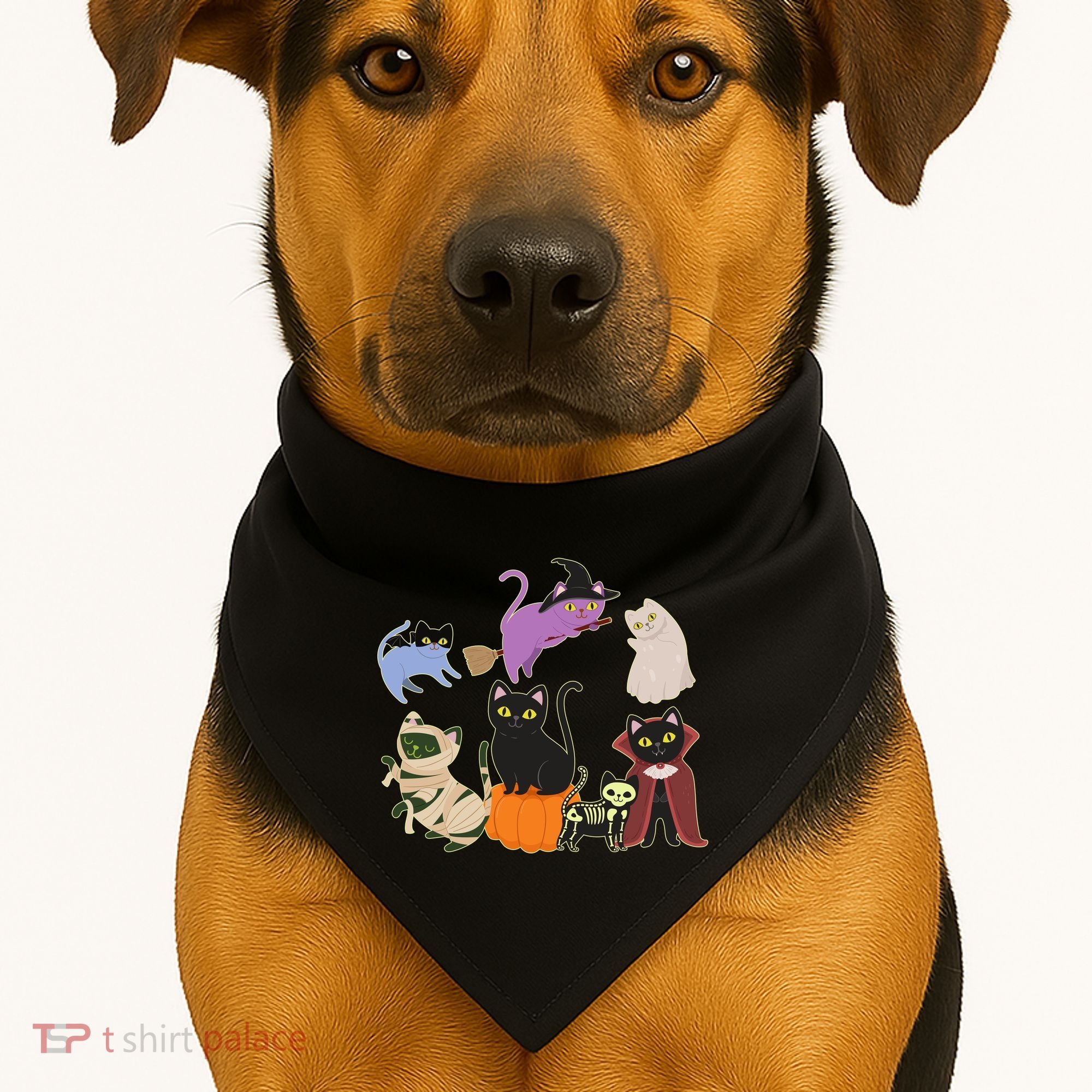 Funny Cute Halloween Costume Cats Kitties USA-Made Doggie Bandana