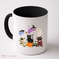 Funny Cute Halloween Costume Cats Kitties Coffee Mug thumb 0